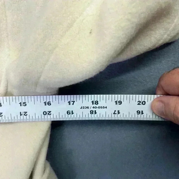 Mudd Cream Colored Peat Coat Big Girls size L 14/16 cute Wool Blend Fall Warm - Picture 4 of 6